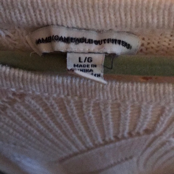 White Crotched Sweater - Picture 2 of 3